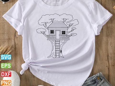 Tree House SVG, Tree House Vector Art SVG Creativeart88 