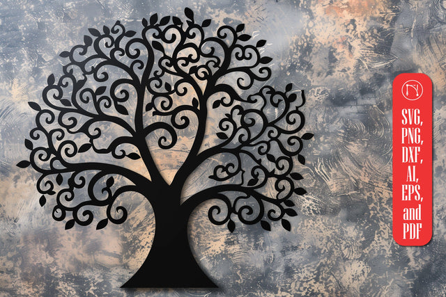 Tree Laser Cut SVG cut File SVG MD JOYNAL ABDIN 