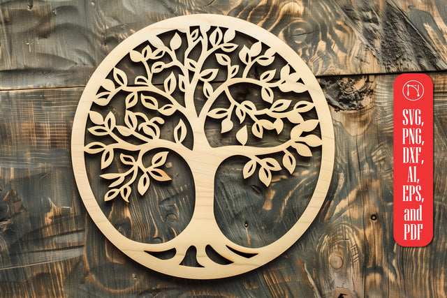 Tree Laser Cut SVG cut File SVG MD JOYNAL ABDIN 