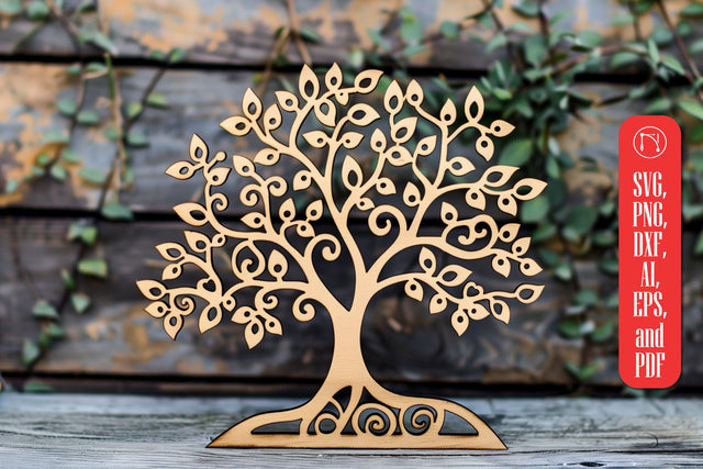 Tree Laser Cut SVG cut File SVG MD JOYNAL ABDIN 