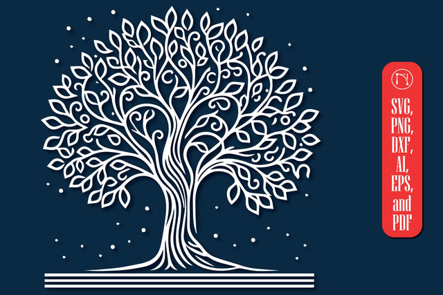 Tree Laser Cut SVG file SVG MD JOYNAL ABDIN 