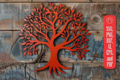 Tree laser cut SVG file wall decor SVG MD JOYNAL ABDIN 