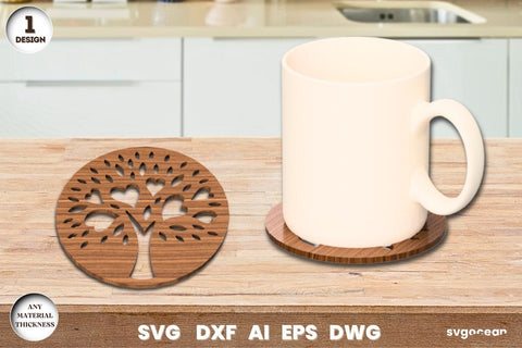 Tree of Life Coasters Laser Cut SVG SvgOcean 