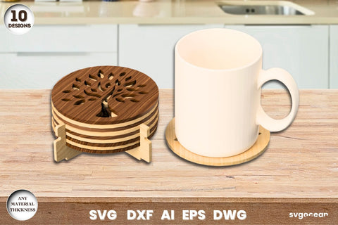 Tree of Life Coasters Laser Cut SVG SvgOcean 