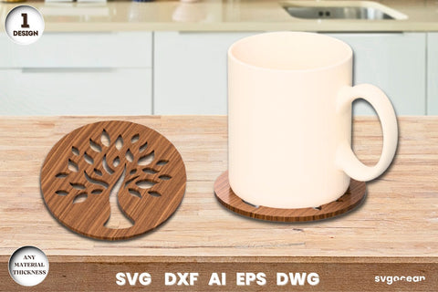 Tree of Life Coasters Laser Cut SVG SvgOcean 