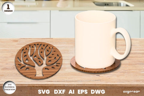 Tree of Life Coasters Laser Cut SVG SvgOcean 