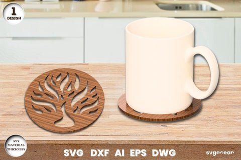 Tree of Life Coasters Laser Cut SVG SvgOcean 