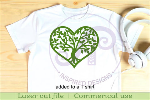 Tree of life heart wall sign, SVG file. SVG APInspireddesigns 