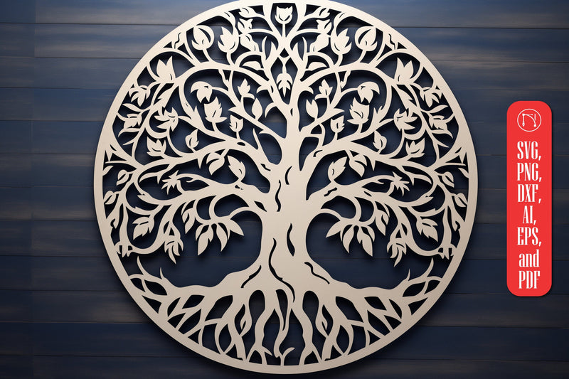 Tree of Life laser cut file SVG SVG MD JOYNAL ABDIN 