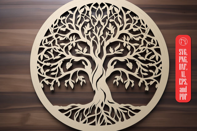 Tree of Life laser cut file SVG SVG MD JOYNAL ABDIN 