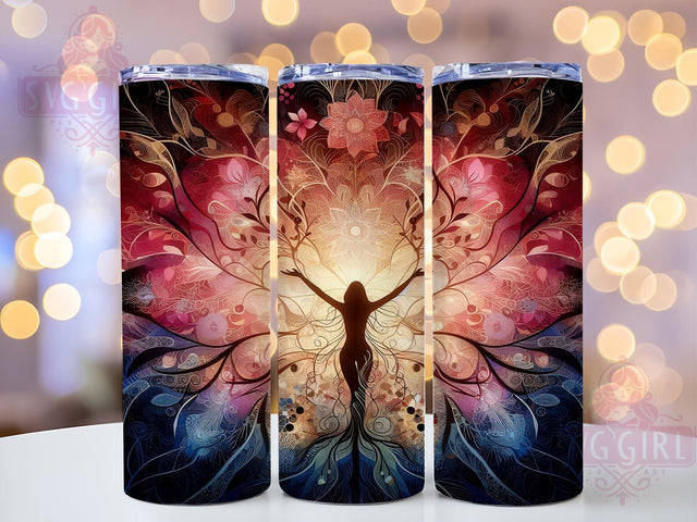 Tree of Life Spiritual 20oz Tumbler, Tree of Life Tumbler, Spiritual Drinkware, 20oz Sublimation, Mothers Day Gift, Woman Empowerment Cup, Nature Inspired Tumbler, Custom Spiritual Wrap Sublimation SvggirlplusArt 