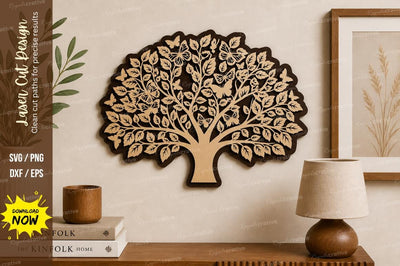 Tree of Life Wall Art laser Cut svg Cutting file SVG Regulrcrative 