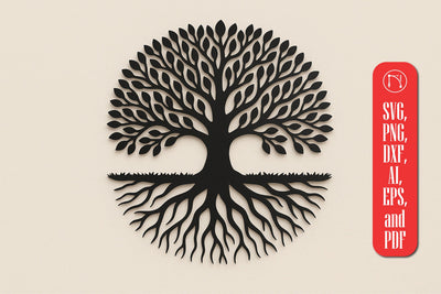 Tree of Life Wall Decor SVG Cut File SVG MD JOYNAL ABDIN 
