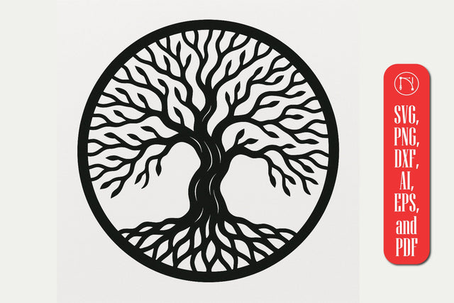 Tree of Life Wall Decor SVG Cut File SVG MD JOYNAL ABDIN 