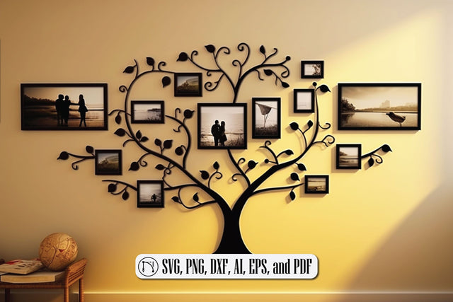Tree Photo Frame Wall Decor SVG SVG MD JOYNAL ABDIN 