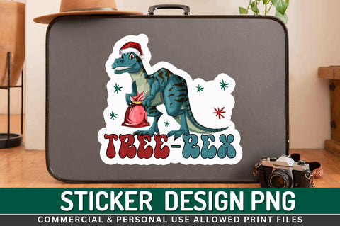 Tree rex Stickers Design Sublimation Regulrcrative 