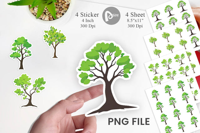 Tree Sticker Sublimation artnoy 