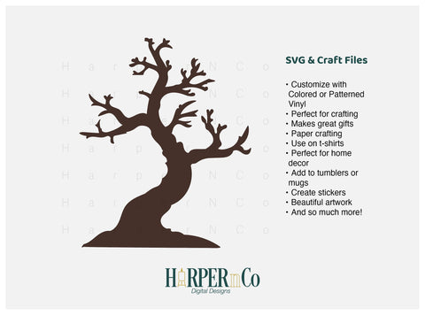 Tree SVG PNG Cut EPS File SVG HarperNCo 