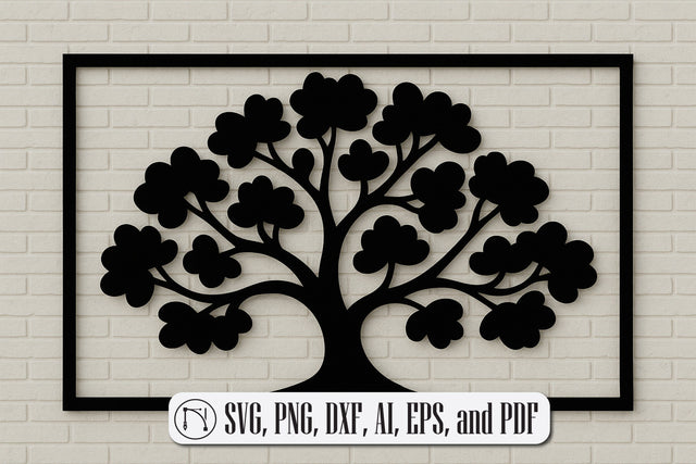 Tree Wall Panel Laser Cut SVG design SVG MD JOYNAL ABDIN 