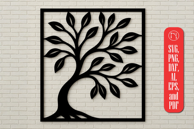 Tree Wall Panel Laser Cut SVG design SVG MD JOYNAL ABDIN 