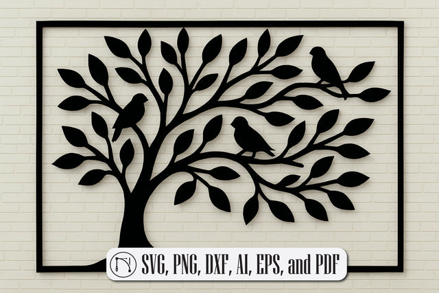 Tree Wall Panel Laser Cut SVG design SVG MD JOYNAL ABDIN 