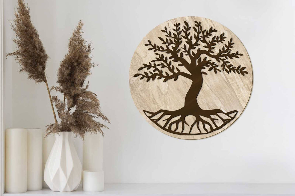 TREE Wall Panels SET, Decorative Template - So Fontsy