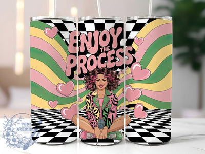 Trendy Black Fashion Girl Tumbler, Stylish Design, Motivational Theme, Trendy Art, Tumbler Wrap, Sublimation Design, 20oz Tumbler Sublimation ToriDesigns 