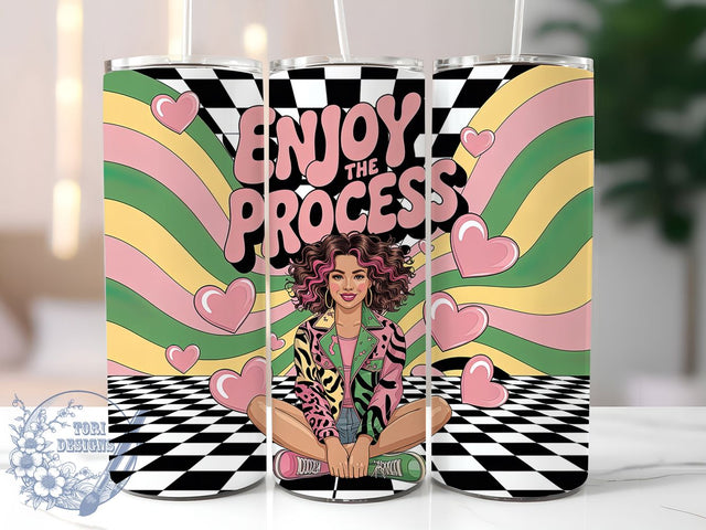 Trendy Black Fashion Girl Tumbler, Stylish Design, Motivational Theme, Trendy Art, Tumbler Wrap, Sublimation Design, 20oz Tumbler Sublimation ToriDesigns 