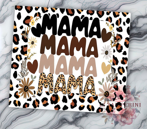 Trendy Boho Mama 20oz Tumbler, Floral Design, 20oz Sublimation, Trendy Drinkware, Chic Mama Gift, Inflated Tumbler Wrap, Unique Floral Tumbler Sublimation Li Zamperini 