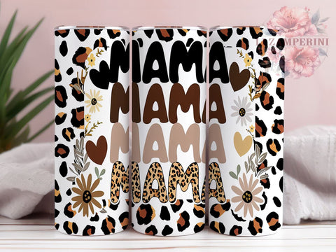 Trendy Boho Mama 20oz Tumbler, Floral Design, 20oz Sublimation, Trendy Drinkware, Chic Mama Gift, Inflated Tumbler Wrap, Unique Floral Tumbler Sublimation Li Zamperini 