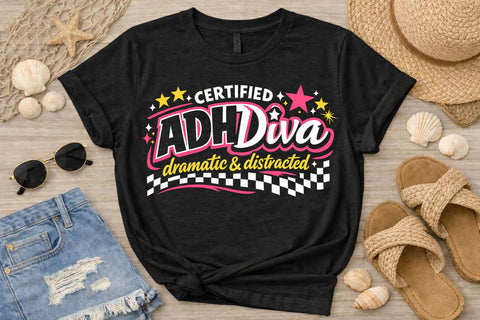 Trendy Funny Quote Certified ADH-Diva PNG Sublimation Creativedesigntee 
