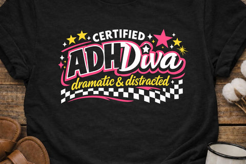 Trendy Funny Quote Certified ADH-Diva PNG Sublimation Creativedesigntee 