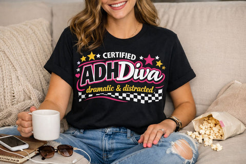 Trendy Funny Quote Certified ADH-Diva PNG Sublimation Creativedesigntee 