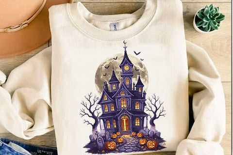 Trendy Haunted House Halloween Png Sublimation Shahin alam 
