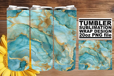 Trendy Marble Pattern Sublimation Wrap - 20oz Tumblers Sublimation afrosvg 