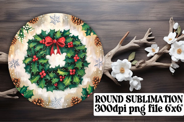Trendy round PNGs for keychains, sublimation-ready format! , Christmas Sublimation afrosvg 