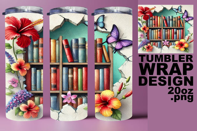 Trendy tumbler wrap, perfect for sublimation crafting! , Books Sublimation HoodArtCraft 