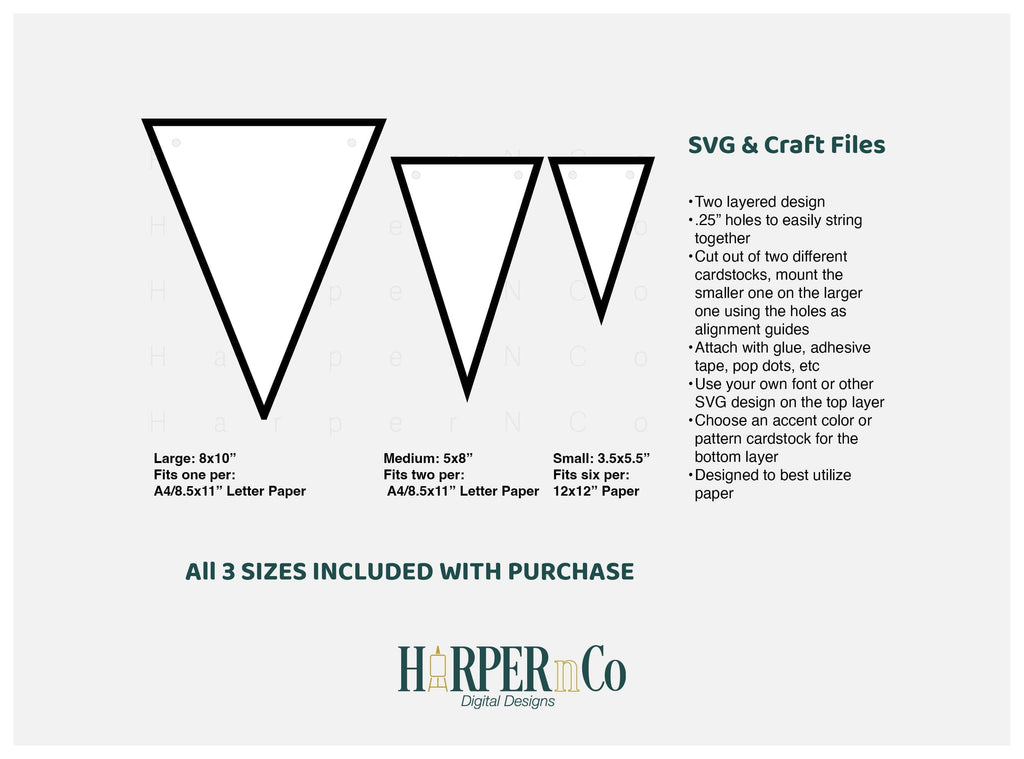 Triangle Banner SVG PNG Cut EPS File - So Fontsy