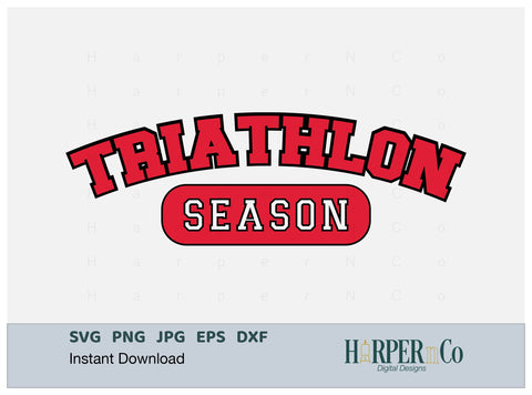 Triathlon Season Laser SVG EPS Cut File SVG HarperNCo 