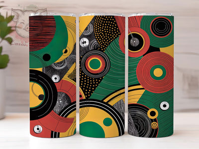 Tribal African Pattern Tumbler, Tribal Print Wrap, Cultural Heritage Cup, 20oz Sublimation Wrap, Afrocentric Empowerment Tumbler, Stylish Ethnic Design Cup, Traditional African Art Wrap Sublimation Lara' s Designs 