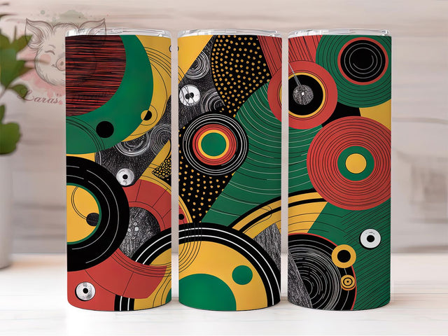Tribal African Pattern Tumbler, Tribal Print Wrap, Cultural Heritage Cup, 20oz Sublimation Wrap, Afrocentric Empowerment Tumbler, Stylish Ethnic Design Cup, Traditional African Art Wrap Sublimation Lara' s Designs 