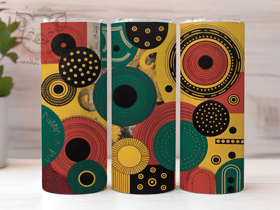 Tribal African Pattern Tumbler, Tribal Print Wrap, Cultural Heritage Cup, 20oz Sublimation Wrap, Afrocentric Empowerment Tumbler, Stylish Ethnic Design Cup, Traditional African Art Wrap Sublimation Lara' s Designs 