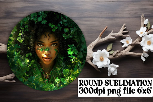 Tribal Afro American Circle Decor Sublimation afrosvg 