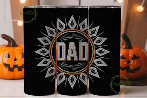 Tribal Dad 20oz Tumbler Wrap Sublimation PixelChick 