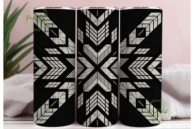 Tribal Distressed Tumbler Wrap PNG Sublimation PixelChick 