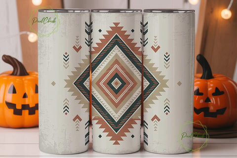 Tribal Geometric 20oz Tumbler Wrap Sublimation PixelChick 