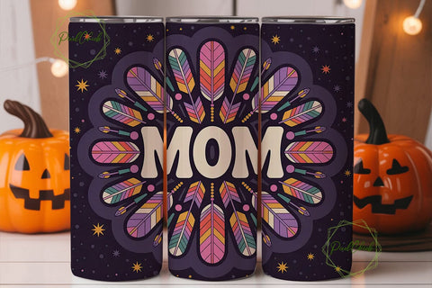 Tribal Mom 20oz Tumbler Wrap Sublimation PixelChick 