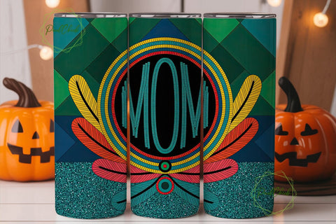 Tribal Mom Tumbler Wrap PNG Sublimation PixelChick 