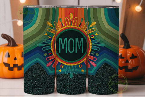 Tribal Mom Tumbler Wrap PNG Sublimation PixelChick 