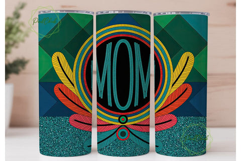 Tribal Mom Tumbler Wrap PNG Sublimation PixelChick 